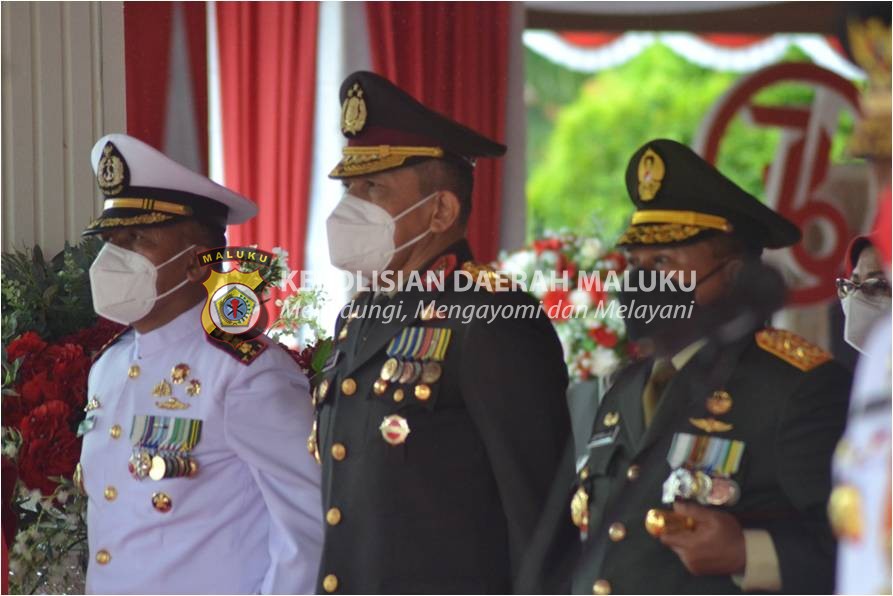 Wakapolda Maluku Ikut Upacara Peringatan Detik-detik Proklamasi Kemerdekaan RI