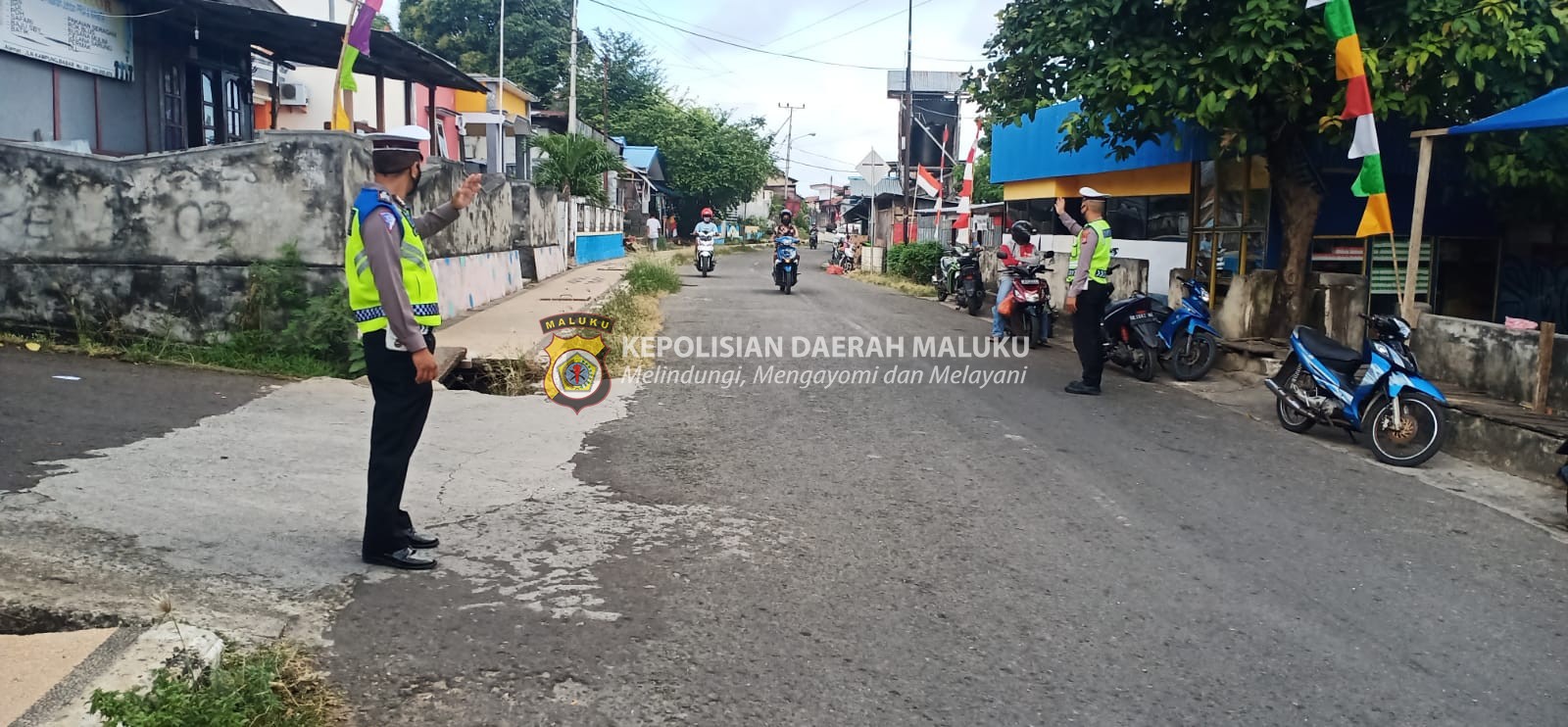 Gakum E-Tilang kepada Pelanggar Lalu lintas digalahkan Sat Lalu lintas Polres Kepulauan Tanimbar mel