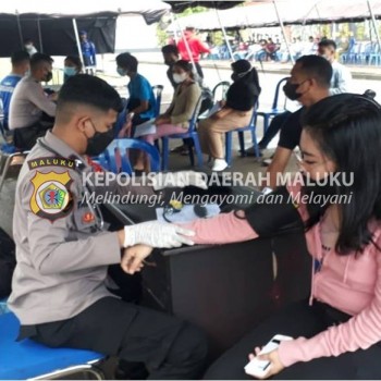 Polda Maluku Vaksinasi 395 Warga