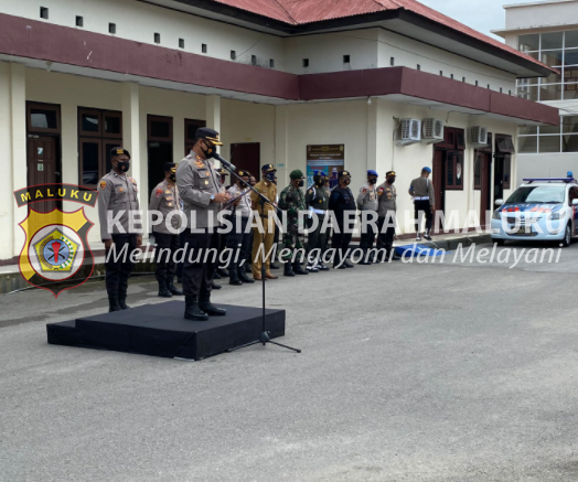 Polres Kepulauan Aru Laksanakan Gelar Pasukan Ops Patuh Siwalima 2021