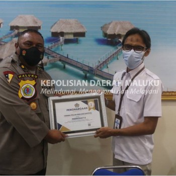 Kelola Anggaran Belanja Terbaik, Yanma Polda Maluku Dapat Penghargaan dari KPPN Ambon