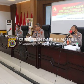 Dibuka Wakapolda Maluku, Tim Sespim Lemdiklat Polri Gelar Penelitian