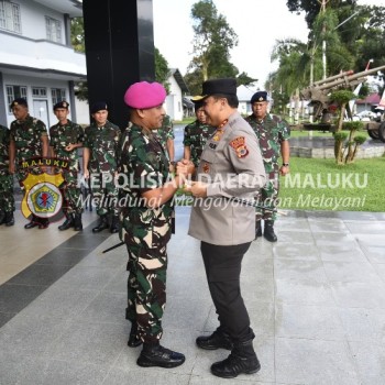 Kapolda Maluku Silaturahmi ke Lantamal IX Ambon