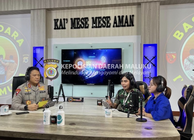 Penuhi Undangan Podcast Korem 151/Binaiya, Kapolda Diangkat sebagai Warga Kehormatan