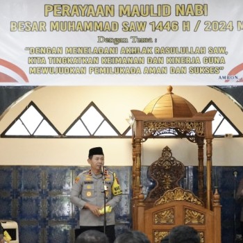 Peringatan Maulid Nabi 1446 Hijriah, Wakapolda Ajak Personel Teladani Ajaran Rasulullah Muhammad SAW