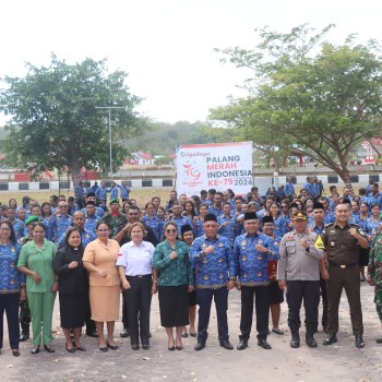 Waka Polres Maluku Barat Daya Hadiri Upacara Hari Kesadaran Nasional dan Hari PMI Ke-79 Tahun 2024