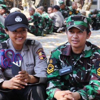 Siswi Disabilitas Sekolah Polisi Wanita Lemdiklat Polri itu juara Muaythai Putri