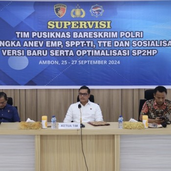 Bareskrim Polri Gelar Supervisi di Polda Maluku