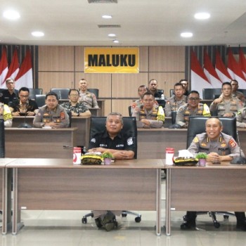 PJU Polda Maluku Ikut Forum Belajar Bersama secara Online