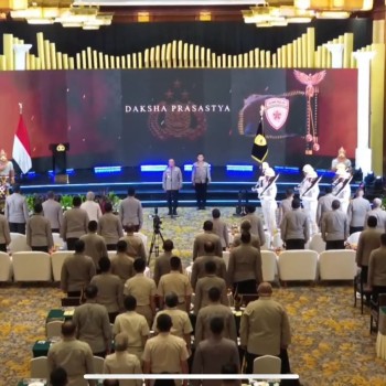 Kukuhkan Pataka Daksha Prasastya, Komitmen SSDM Polri Cetak SDM Unggul Wujudkan Indonesia Emas 2045