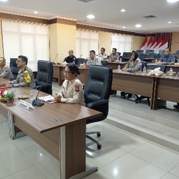 Polda Maluku dan Polres Jajaran Ikuti Sosialisasi Kesiapan Penerimaan Bakomsus Polri