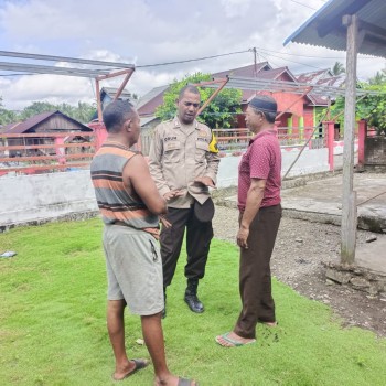 Polsek Waesama melalui Bhabinkamtibmas tingkan giat cooling system