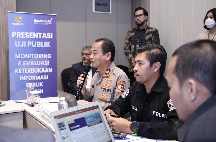 Lakukan Uji Publik Monev KIP, Begini Capaian Keterbukaan Informasi Publik Polri