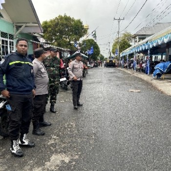 Setelah Leihitu, kembali Satgas OMP Salawaku lakukan Pengamanan Giat Kampanye Paslon Gubernur No Urut 2 di Tulehu