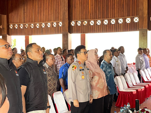 Kapolres Kepulauan Tanimbar hadiri sosialisasi Netralitas Kades/ Lurah, Perangkat Desa/ Kelurahan dan BPD