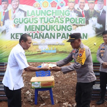 Dukung Ketahanan Pangan, Kapolres Kepulauan Tanimbar dan Forkopimda hadiri Launching Gugus Tugas Polri