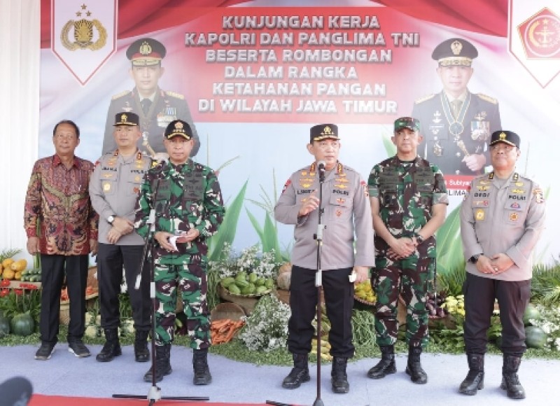 Dukung Program Swasembada Pangan, Kapolri-Panglima TNI Luncurkan Gugus Tugas Polri