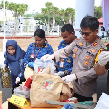 Kapolres Kepulauan Tanimbar hadiri Pemusnahan Barang Bukti yang digelar Kejaksaan Negeri